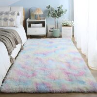 Grand tapis dégradé coloré pour enfant