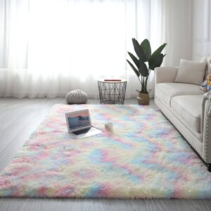 Grand tapis dégradé coloré pour enfant