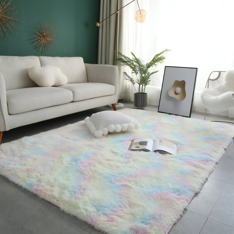Grand tapis dégradé coloré pour enfant