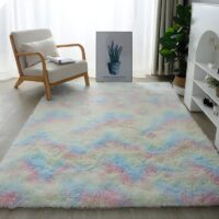 Grand tapis dégradé coloré pour enfant