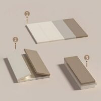 Tapis bébé de motricité et d'éveil blanc et marrron