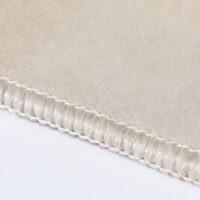 Tapis beige rond motifs lignes abstraites