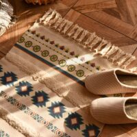 Tapis berbère avec motifs et texture STANI