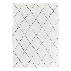Tapis blanc cassé berbère et ethnique KASZ