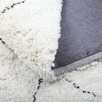 Tapis blanc cassé berbère et ethnique KASZ