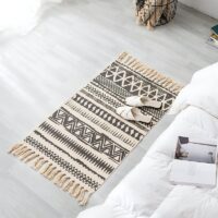Tapis chambre descente de lit en coton et lin MALO