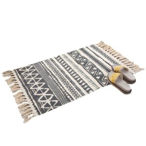 Tapis chambre descente de lit en coton et lin MALO