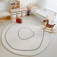 Tapis chambre enfant design sensation cachemire AKARA