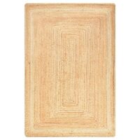 Tapis coco jute tressé naturel et bohème STARDI