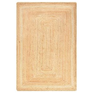 Tapis coco jute tressé naturel et bohème STARDI