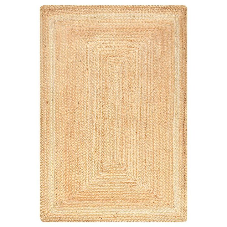 Tapis coco jute tressé naturel et bohème STARDI