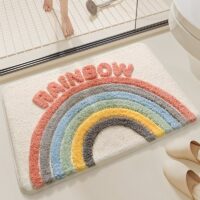 Tapis coloré arc en ciel pour salle de bain RAINBOW