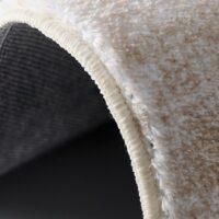 Tapis de couloir doux dégradé de beige et marron KALOS