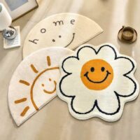 Tapis de fleurs marguerites heureuses sensation cachemire MARI