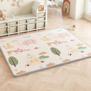 Tapis de motricité pour bébé animaux et forêt