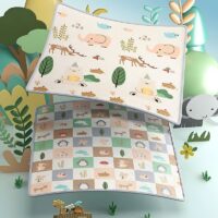 Tapis de motricité pour bébé animaux et forêt