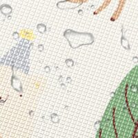 Tapis de motricité pour bébé animaux et forêt