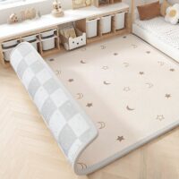 Tapis de sol bébé épais pour éveil et motricité réversible