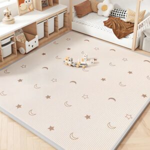 Tapis de sol bébé épais pour éveil et motricité réversible