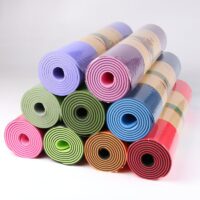 Tapis de yoga coloré antidérapant