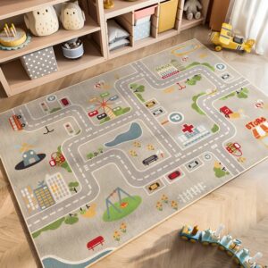 Tapis enfant pour voiture chemin en ville TOYS
