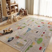 Tapis enfant pour voiture chemin en ville TOYS