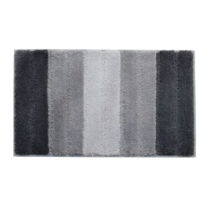 Tapis gris de bain absorbant pour salle de bain MARE