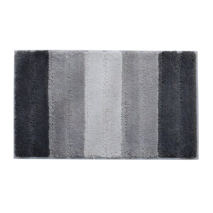 Tapis gris de bain absorbant pour salle de bain MARE