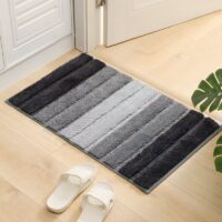 Tapis gris de bain absorbant pour salle de bain MARE