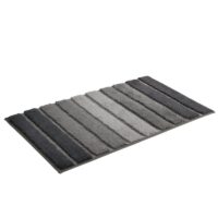 Tapis gris de bain absorbant pour salle de bain MARE