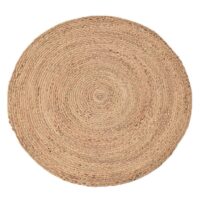 Tapis jute circulaire naturel et bohème ETNA