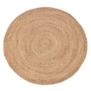 Tapis jute circulaire naturel et bohème ETNA