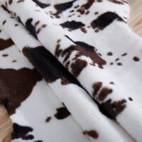 Tapis peau de vache synthétique doux et confortable