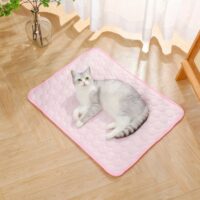 Tapis rafraîchissant chat coloré et lavable