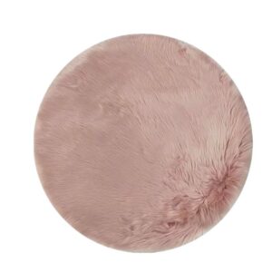 Tapis rond shayggy doux et longs poils uni CIASQ