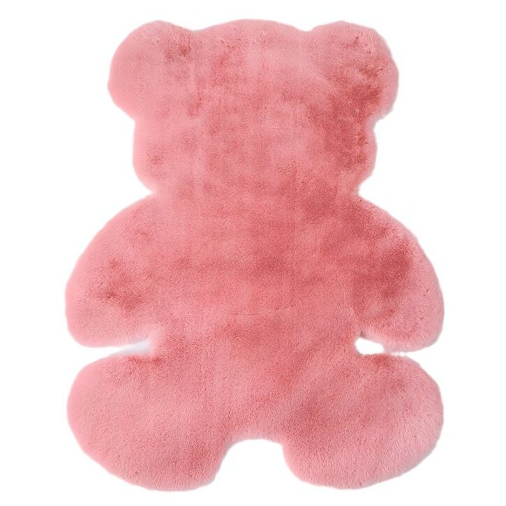 Tapis rose ourson mignon pour chambre enfant