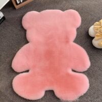 Tapis rose ourson mignon pour chambre enfant