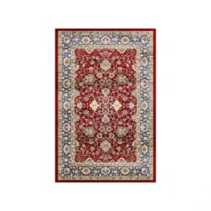 Tapis rouge oriental motifs ethniques LIOAS