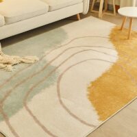 Tapis salon rectangulaire motifs abstraits OPIQ