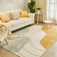 Tapis salon rectangulaire motifs abstraits OPIQ