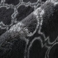 Tapis shaggy poils longs motifs royaux REINA