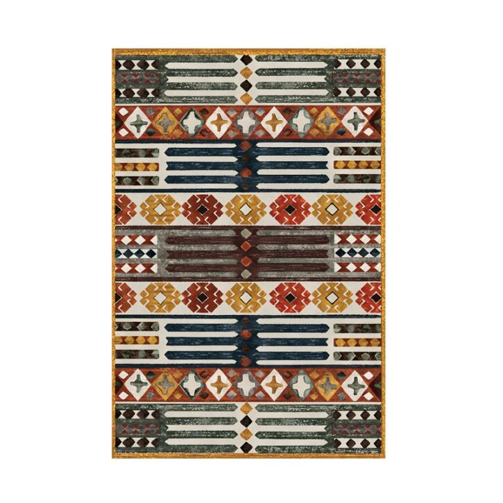 Tapis vintage et rétro imprimé coloré FADA