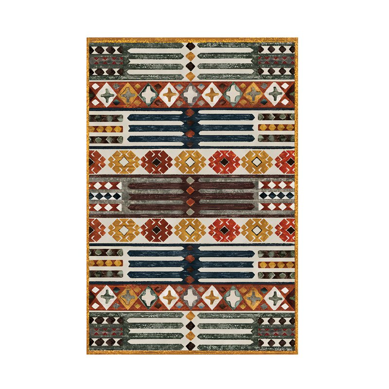 Tapis vintage et rétro imprimé coloré FADA