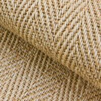 Grand tapis en jute et sisal fait main avec bordures épaisses