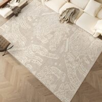 Tapis 160x230 motifs abstraits en fibre synthétique décoration salon et chambre LANMUI