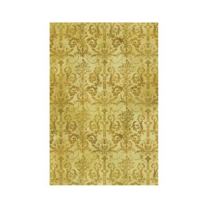 Tapis 200x300 persan jaune avec motifs ethniques LANMUI