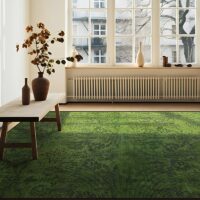 Tapis 200x300 persan vert avec motifs ethniques LANMUI