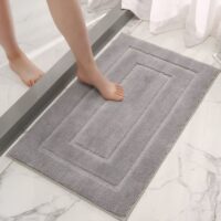Tapis antidérapant et absorbant rectangulaire pour salle de bain WATERRUG