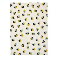 Tapis beige crème motif léopard tendance et moderne XAV PIRON