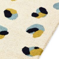 Tapis beige crème motif léopard tendance et moderne XAV PIRON